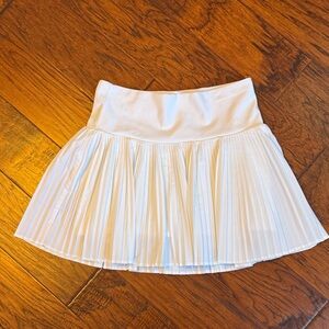 Elegant White Pleated LAB JOY Skort